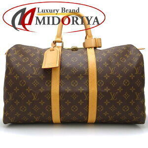 Louis Vuitton Monogram Keepall Boston Bag Brown